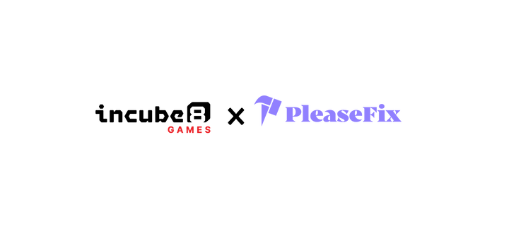 Incube8 Games and Please Fix logo