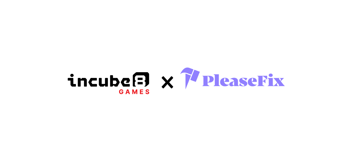 Incube8 Games and Please Fix logo