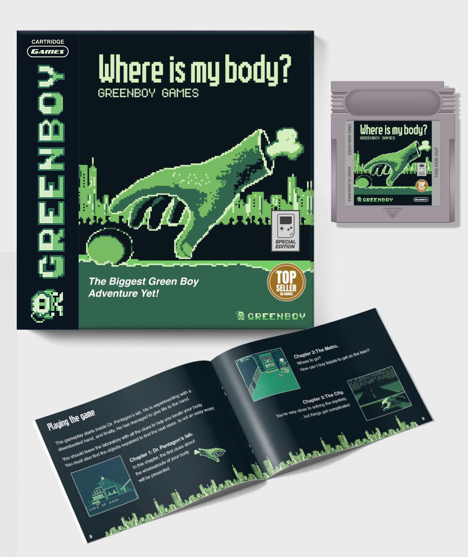 Greenboy Games - Where Is My Body? (GB) - &#39;The Shapeshifter 2&#39; Kickstarter Edition